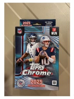 2025 Topps Chrome Football Hanger Box - Brand New & Factory Sealed